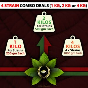 4 Strain Combo Deals: 4-Way Split – Discounted Kilos