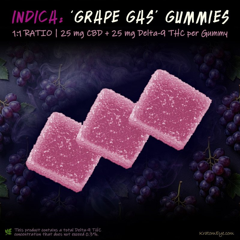 Grape Gas (Indica) | CBD & Delta-9-THC – 1:1 Ratio