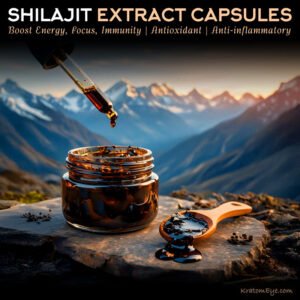 Shilajit Extract Capsules (Boost Focus, Energy, Immunity)