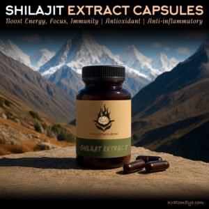 Alternative view of Shilajit Extract Capsules (Boost Focus, Energy, Immunity)